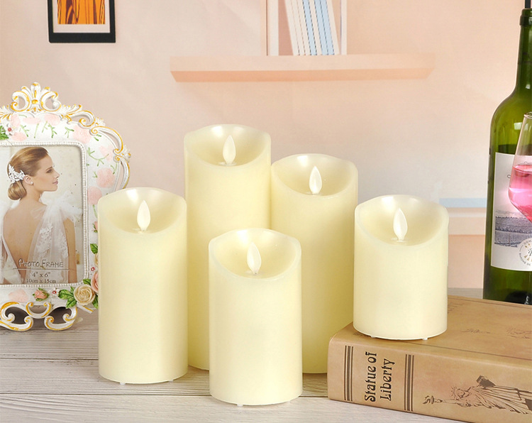 Charging Electric Candle Lamp LED Electronic Candle Smoke-Free Romantic Environmental Protection Wedding Road Lead Script Killing Props