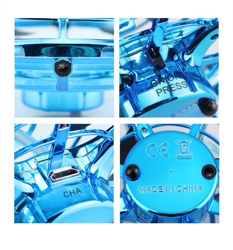 5 Induction Four-Axis Aircraft Children's Toy UFO Mini UAV Suspension Rotating Flying Saucer Colorful Light Remote Control 5 Induction Four-Axis Aircraft Children's Toy UFO Mini UAV Suspension Rotating Flying Saucer Colorful Light Remote Control