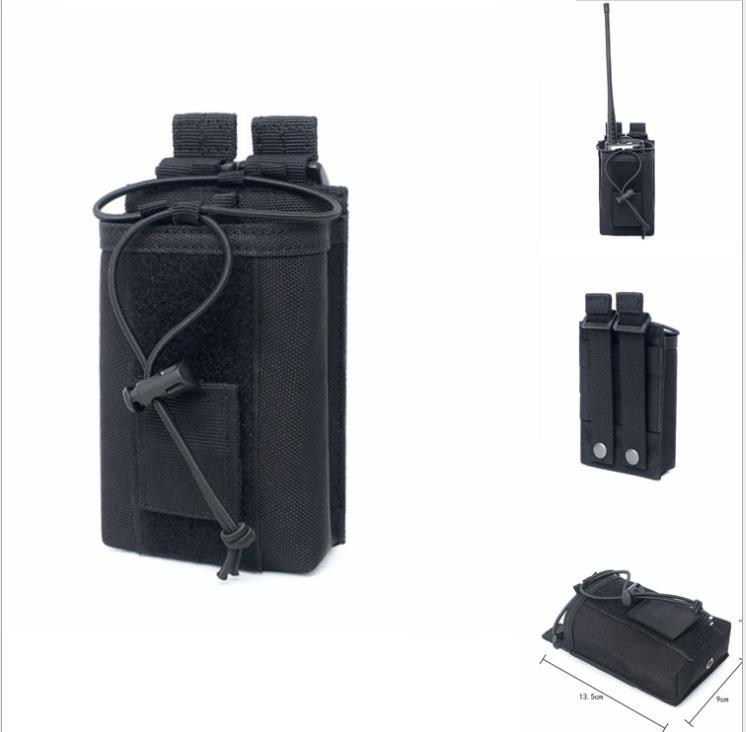 Amazon Outdoor Tactics Sports Molle Bald Eagle Interphone Package Portable Military Fan Accessories Pannier Bag Waist Bag