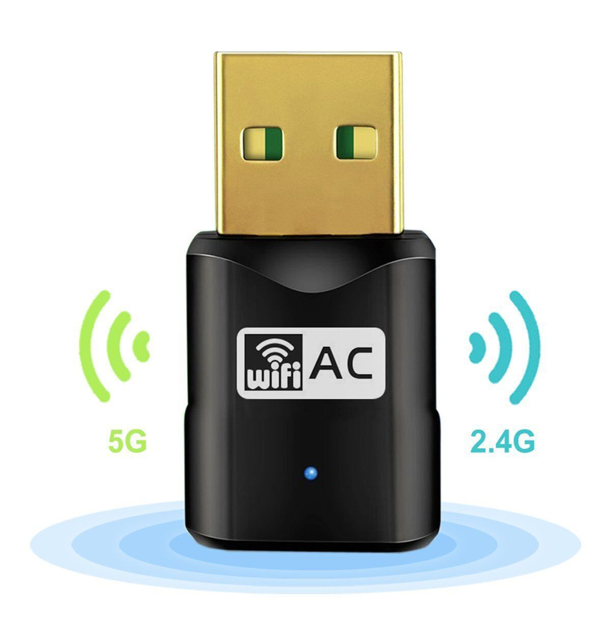 1200M Wireless Network Card Driver-Free 2.4G/5.8G USB3.0 Dual-Band Wireless Network Card Wireless Network Card Wi-Fi Receiver 1200M Wireless Network Card Driver-Free 2.4G/5.8G USB3.0 Dual-Band Wireless Network Card Wireless Network Card Wi-Fi Receiver