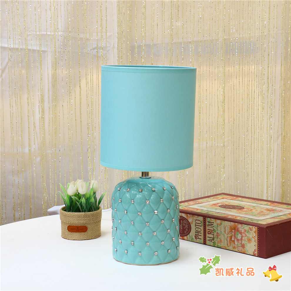 American Style Desk Lamp Bedside Lamp Bedroom Simple Ceramic Table Lamp Children&#039;s Room Student Dormitory Table Lamp