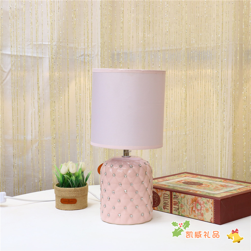 American Style Desk Lamp Bedside Lamp Bedroom Simple Ceramic Table Lamp Children&#039;s Room Student Dormitory Table Lamp