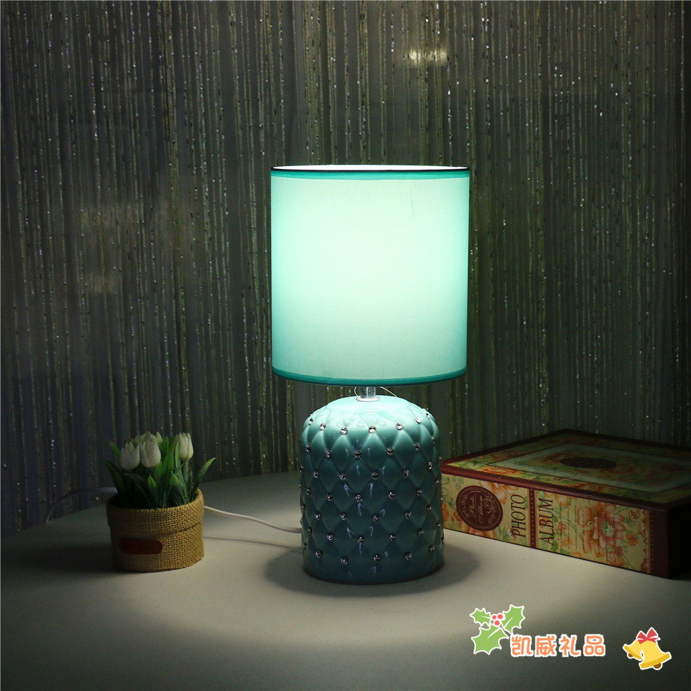 American Style Desk Lamp Bedside Lamp Bedroom Simple Ceramic Table Lamp Children&#039;s Room Student Dormitory Table Lamp
