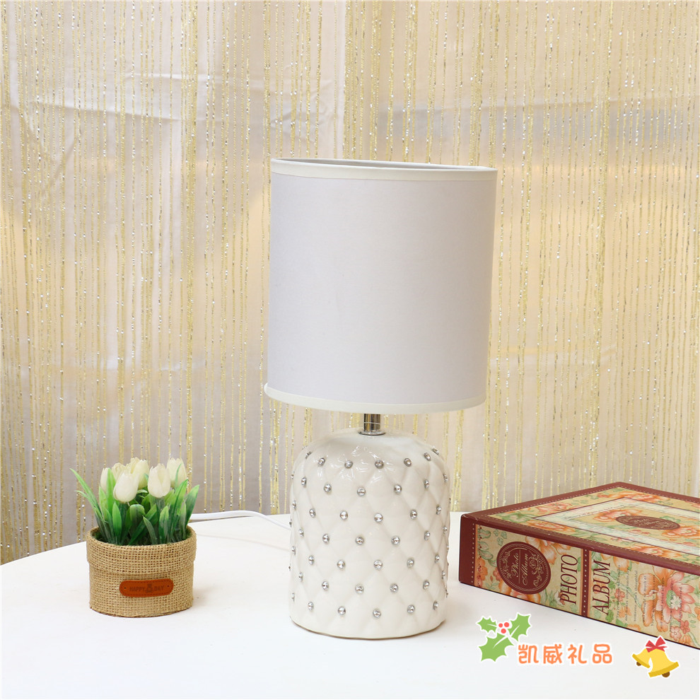 American Style Desk Lamp Bedside Lamp Bedroom Simple Ceramic Table Lamp Children&#039;s Room Student Dormitory Table Lamp