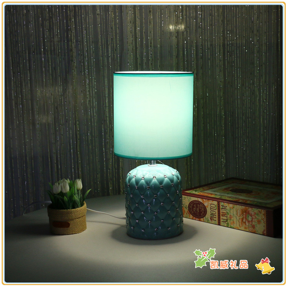 American Style Desk Lamp Bedside Lamp Bedroom Simple Ceramic Table Lamp Children's Room Student Dormitory Table Lamp