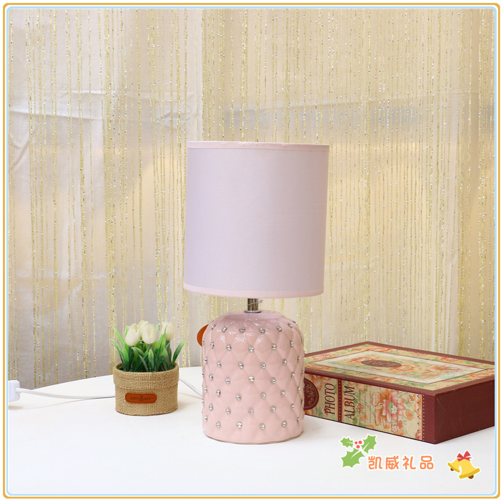 American Style Desk Lamp Bedside Lamp Bedroom Simple Ceramic Table Lamp Children's Room Student Dormitory Table Lamp
