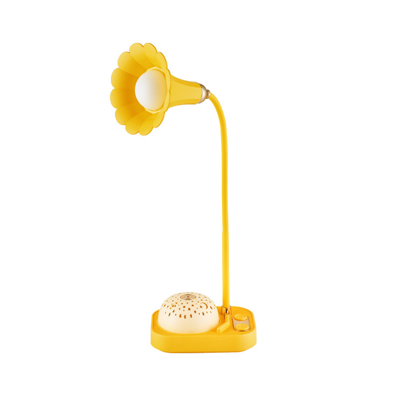 New Product Creative Retro Music Box Projection Table Lamp USB Charging Electrodeless Dimming Eye Protection Table Lamp Home Ambience Light