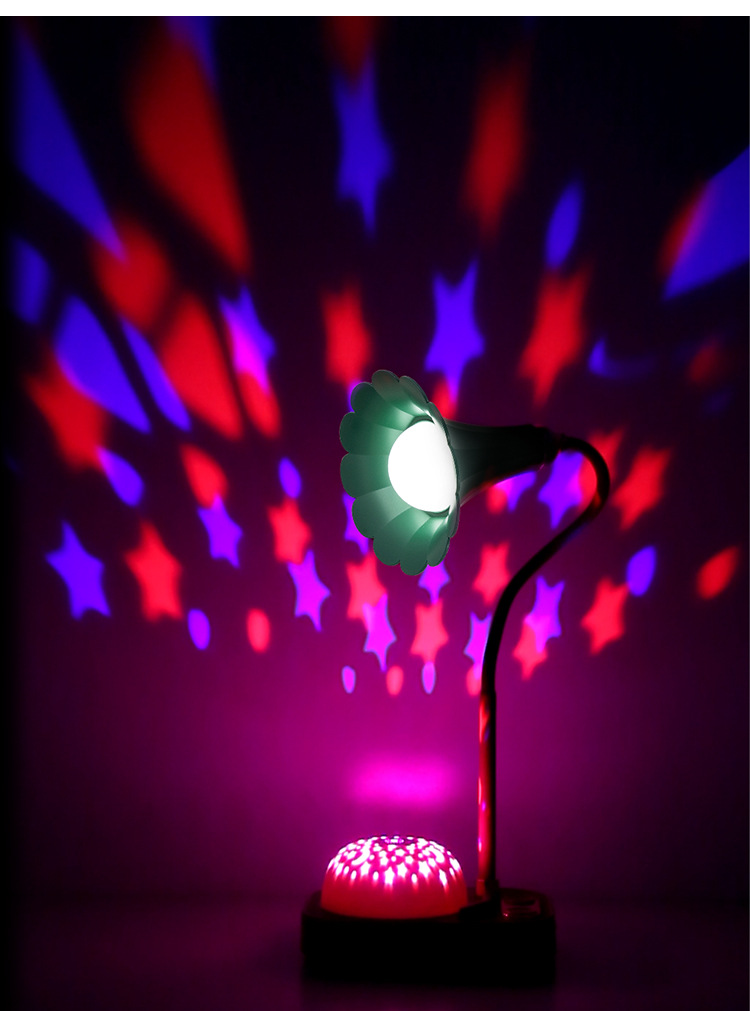 New Product Creative Retro Music Box Projection Table Lamp USB Charging Electrodeless Dimming Eye Protection Table Lamp Home Ambience Light New Product Creative Retro Music Box Projection Table Lamp USB Charging Electrodeless Dimming Eye Protection Table Lamp Home Ambience Light