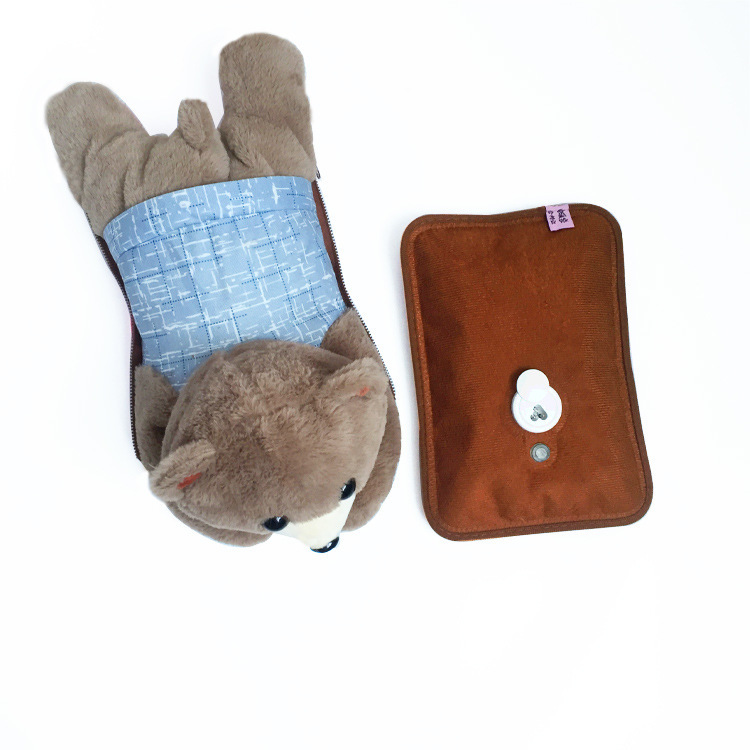 New Charging Hot Water Bag Cute Hand Warmer Explosion-Proof Electric Warming Water Injection Two-Side Hand Putting Hot-Water Bag Heating Pad Wholesale