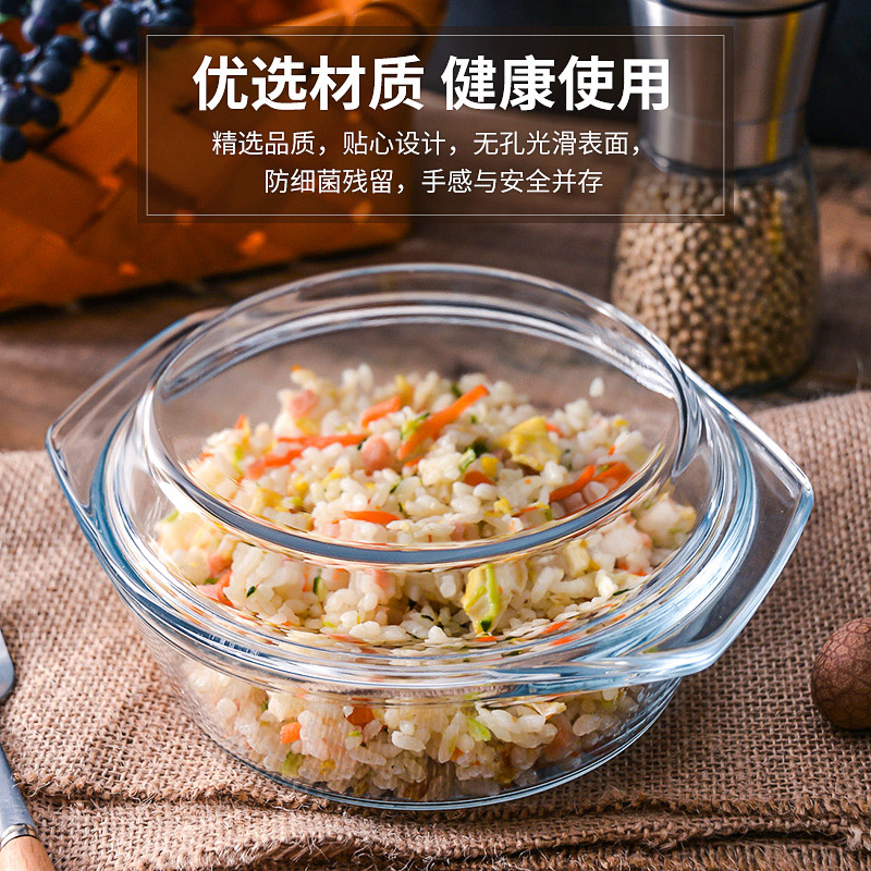 Microwave Oven Supplies Contact Lens Case Utensils Heating Container Household Bowl Rice Cooking Glass Cooker Steaming Box Egg Steamer Oven