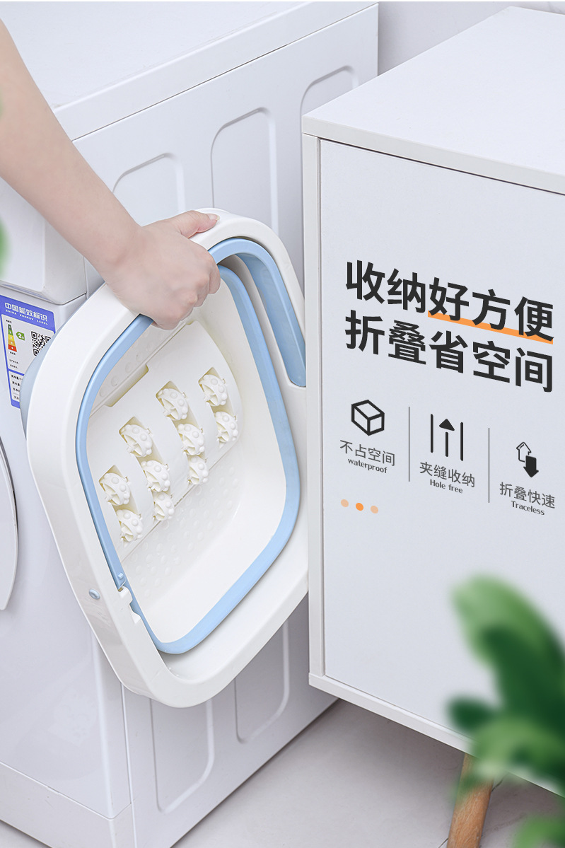 New Folding Foot Bath Barrel Plastic Foot Tub Thickened Foot Barrel Basin Massage Feet Bathing Tub Household Adult Feet-Washing Basin New Folding Foot Bath Barrel Plastic Foot Tub Thickened Foot Barrel Basin Massage Feet Bathing Tub Household Adult Feet-Washing Basin