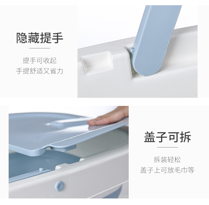 New Folding Foot Bath Barrel Plastic Foot Tub Thickened Foot Barrel Basin Massage Feet Bathing Tub Household Adult Feet-Washing Basin New Folding Foot Bath Barrel Plastic Foot Tub Thickened Foot Barrel Basin Massage Feet Bathing Tub Household Adult Feet-Washing Basin