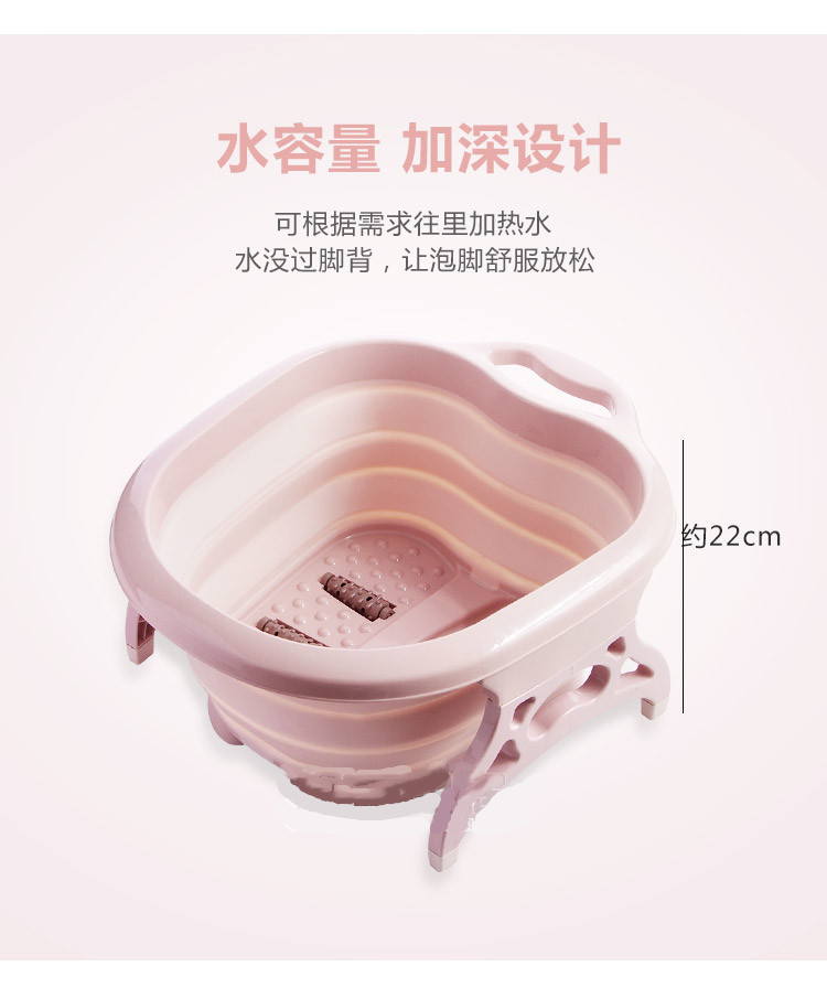 New Roller Folding Foot Tub Portable Foot Bath Barrel Wash Foot Basin Home Travel Feet-Washing Basin Factory Direct Sales New Roller Folding Foot Tub Portable Foot Bath Barrel Wash Foot Basin Home Travel Feet-Washing Basin Factory Direct Sales