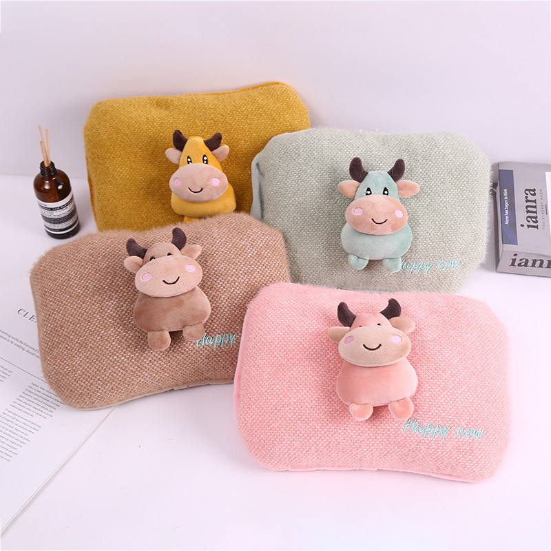Rechargeable Explosion-Proof Hot Water Bag Cute Plush Electric Hand Warmer Women&#039;s Belly Cute Electric Heater Hot-Water Bag Winter