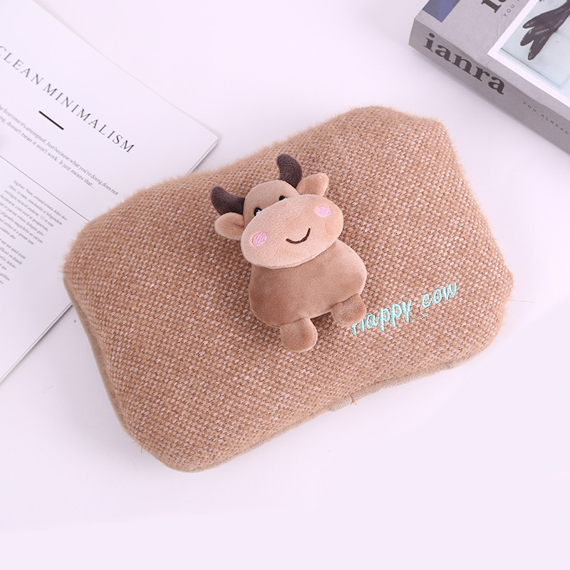 Rechargeable Explosion-Proof Hot Water Bag Cute Plush Electric Hand Warmer Women&#039;s Belly Cute Electric Heater Hot-Water Bag Winter