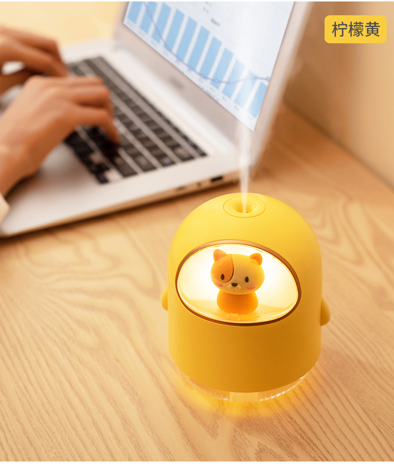 USB Space Cat Humidifier USB Mini Cartoon Ambience Light Mute Spray Air Conditioning Room Hydrating Humidifier Generation Hair USB Space Cat Humidifier USB Mini Cartoon Ambience Light Mute Spray Air Conditioning Room Hydrating Humidifier Generation Hair