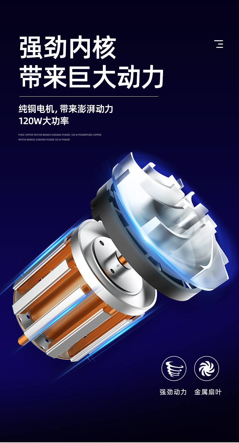 Automobile Vacuum Cleaner Dual Use in Car and Home Handheld Rechargeable Vacuum Cleaner High Power Strong Suction Cleaning Car Cleaner Automobile Vacuum Cleaner Dual Use in Car and Home Handheld Rechargeable Vacuum Cleaner High Power Strong Suction Cleaning Car Cleaner