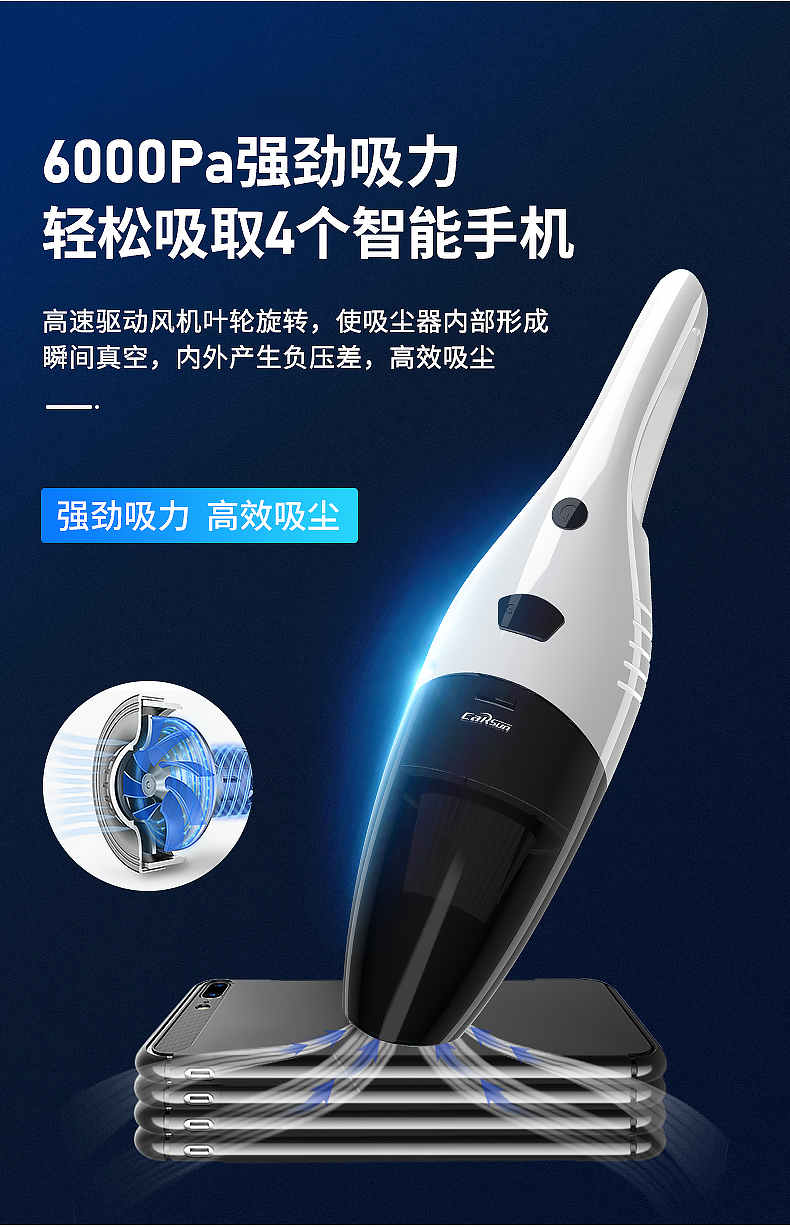 Car Supplies Wholesale for Home and Car Vacuum Cleaner High Power Car Cleaner Wireless Dust Collector Electronic Products Car Supplies Wholesale for Home and Car Vacuum Cleaner High Power Car Cleaner Wireless Dust Collector Electronic Products