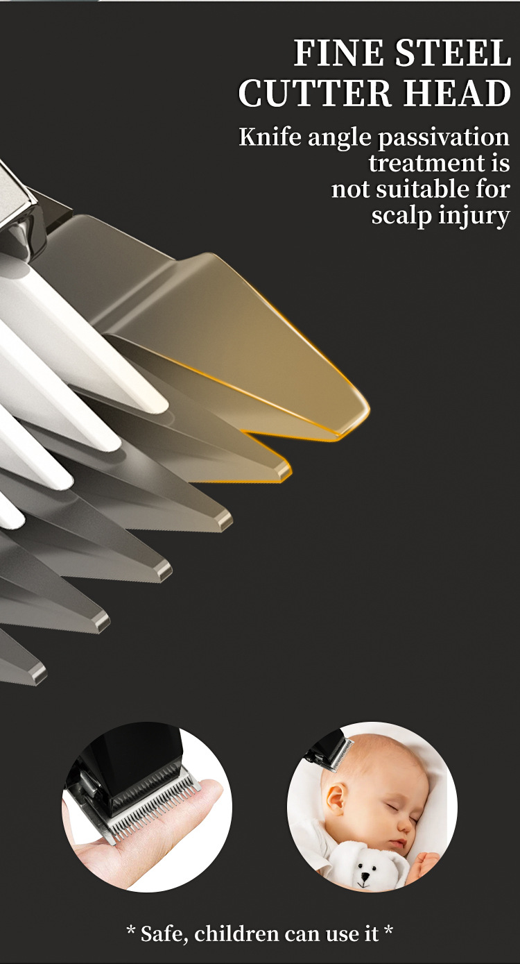 DSP DSP Cross-Border New Household Electric Hair Clipper LED Intelligent Display Hair Salon Professional Electric Clipper without Stuck Hair DSP DSP Cross-Border New Household Electric Hair Clipper LED Intelligent Display Hair Salon Professional Electric Clipper without Stuck Hair