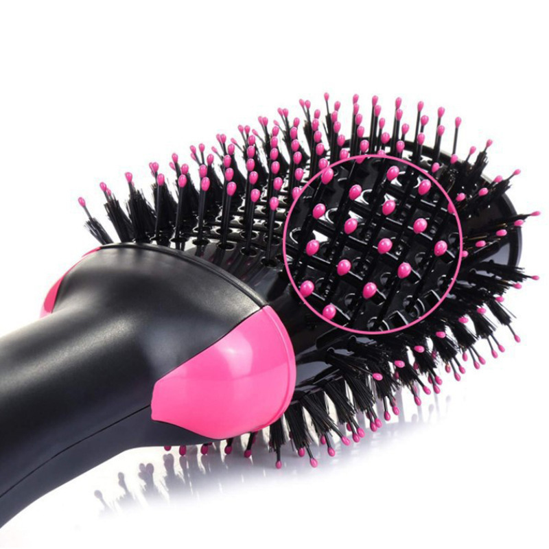 Multifunctional Warm-Air Comb Factory Direct Sales Amazon Cross-Border Negative Ion Straight Hair Hair Curler Electric Hair Drier Comb Hair Dryer