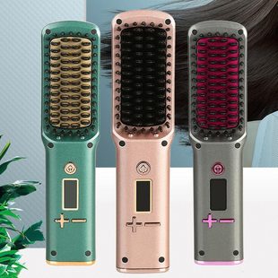 Cross-Border New Arrival Hot Air Comb Two-in-One Anion Hair Curler Hairdressing Straight Comb Electric Hair Drier Comb Amazon Manufacturer Cross-Border New Arrival Hot Air Comb Two-in-One Anion Hair Curler Hairdressing Straight Comb Electric Hair Drier Comb Amazon Manufacturer
