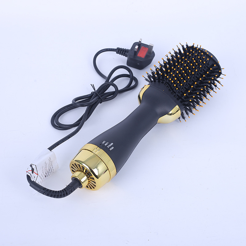 Cross-Border New Arrival Hot Air Comb Two-in-One Anion Hair Curler Hairdressing Straight Comb Electric Hair Drier Comb Amazon Manufacturer Cross-Border New Arrival Hot Air Comb Two-in-One Anion Hair Curler Hairdressing Straight Comb Electric Hair Drier Comb Amazon Manufacturer