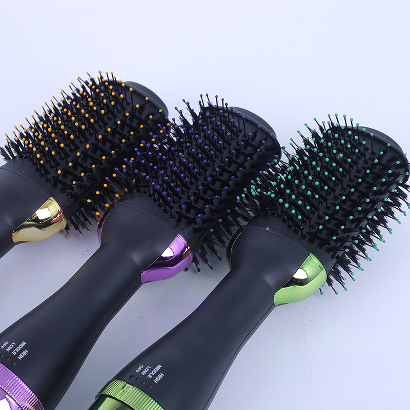 Cross-Border New Arrival Hot Air Comb Two-in-One Anion Hair Curler Hairdressing Straight Comb Electric Hair Drier Comb Amazon Manufacturer Cross-Border New Arrival Hot Air Comb Two-in-One Anion Hair Curler Hairdressing Straight Comb Electric Hair Drier Comb Amazon Manufacturer
