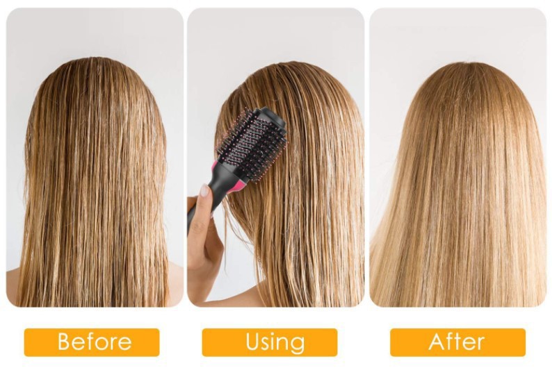 Cross-Border New Arrival Hot Air Comb Two-in-One Anion Hair Curler Hairdressing Straight Comb Electric Hair Drier Comb Amazon Manufacturer Cross-Border New Arrival Hot Air Comb Two-in-One Anion Hair Curler Hairdressing Straight Comb Electric Hair Drier Comb Amazon Manufacturer