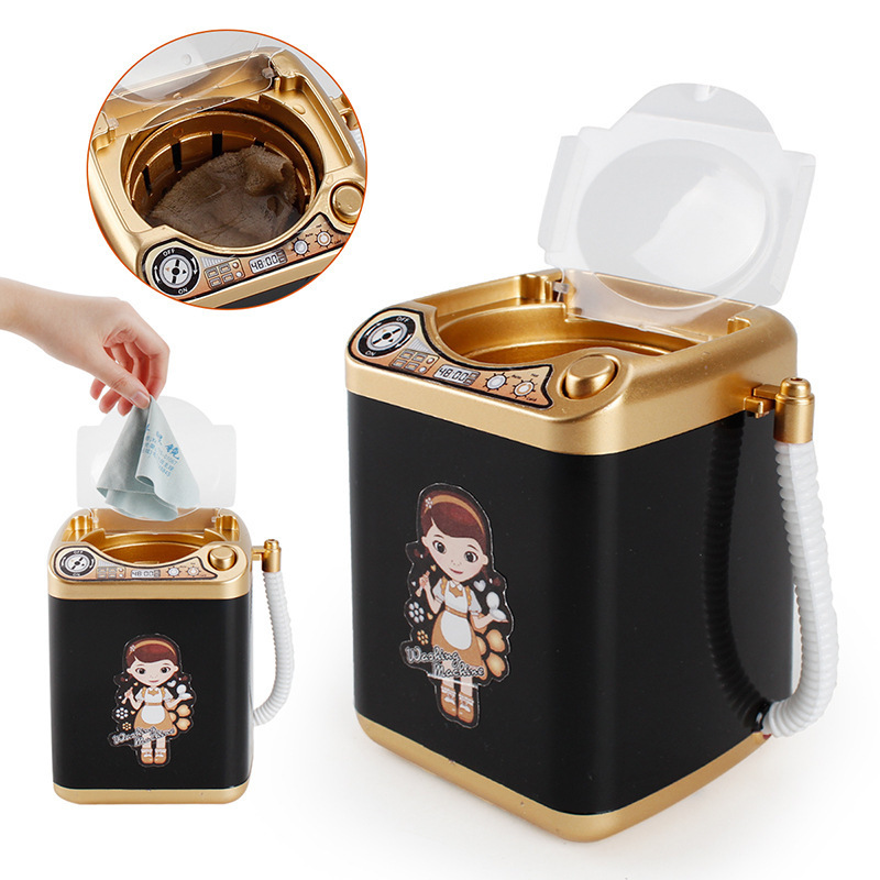 Tiktok Children&#039;s Mini Household Appliance Toy Electric New Drain Basket Washing Machine Play House Laundry-Drier Dehydrator