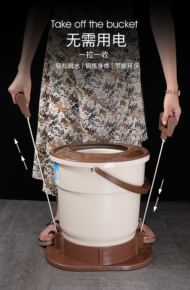 Clothes Dehydrator Dormitory Students Manual Laundry-Drier Household Small Spin Mop Bucket Dryer Spin-Dry Machine without Electricity Clothes Dehydrator Dormitory Students Manual Laundry-Drier Household Small Spin Mop Bucket Dryer Spin-Dry Machine without Electricity