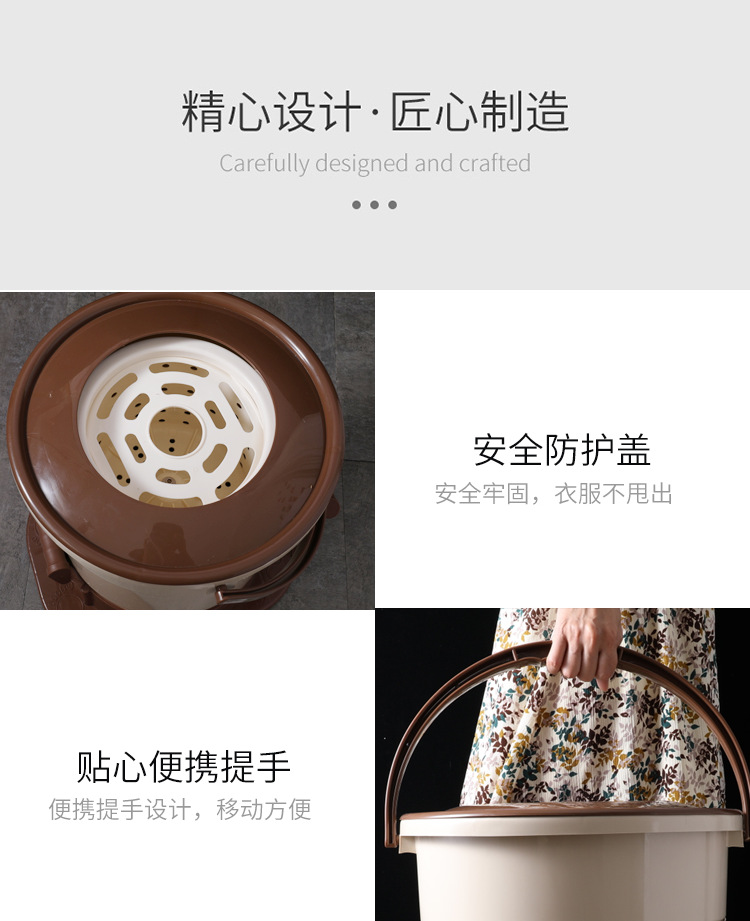 Clothes Dehydrator Dormitory Students Manual Laundry-Drier Household Small Spin Mop Bucket Dryer Spin-Dry Machine without Electricity Clothes Dehydrator Dormitory Students Manual Laundry-Drier Household Small Spin Mop Bucket Dryer Spin-Dry Machine without Electricity