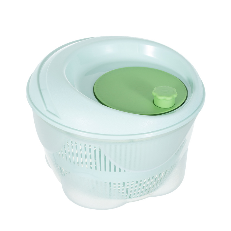 Household Vegetables Dehydrater Fruit Drain Basket Laundry-Drier Hand-Cranked Kitchen Innovative Manual Salad Vegetable Washing and Throwing Basin