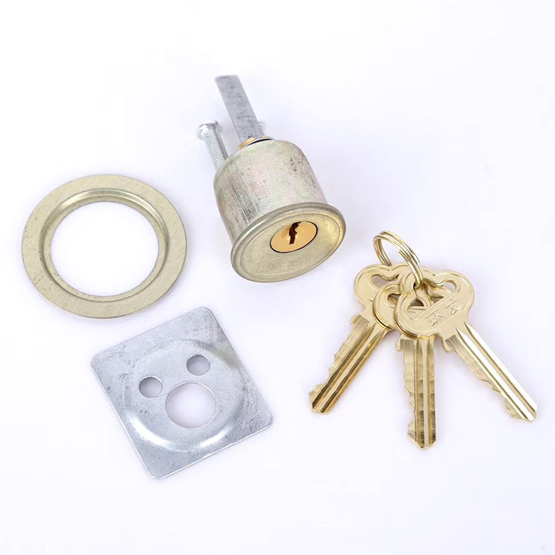 Double Insurance Hoodle Door Lock Old-Fashioned Timber Door Lock Exterior Door Lock Two Insurance Cylinder Lock Non-Bull Head Lock Card