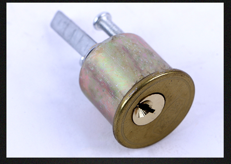 Double Insurance Hoodle Door Lock Old-Fashioned Timber Door Lock Exterior Door Lock Two Insurance Cylinder Lock Non-Bull Head Lock Card
