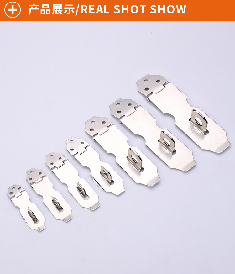 Factory Direct Supply Stainless Steel Lock Door Lock Furniture Hardware Thickened Padlock Buckle Cabinet Hardware Accessories in Stock