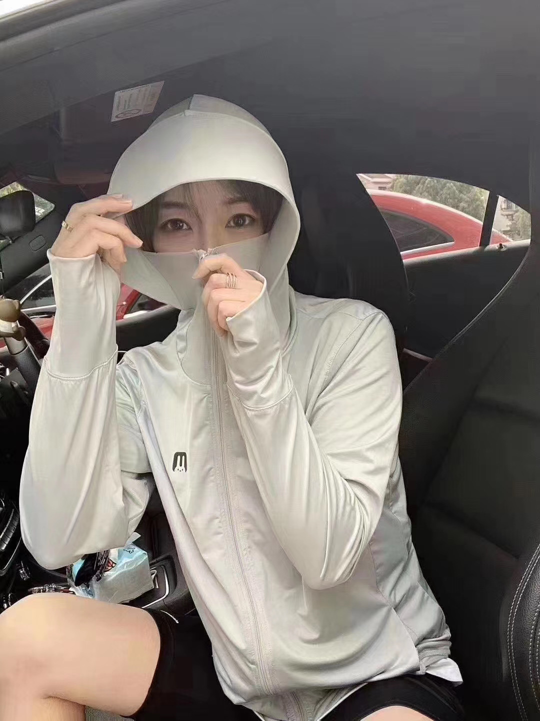 New Summer Ice Silk Breathable Sun Protection Clothing with Finger Lock Couple Outdoor Riding Fashion Sun-Proof Hooded Sun Protection Clothing New Summer Ice Silk Breathable Sun Protection Clothing with Finger Lock Couple Outdoor Riding Fashion Sun-Proof Hooded Sun Protection Clothing