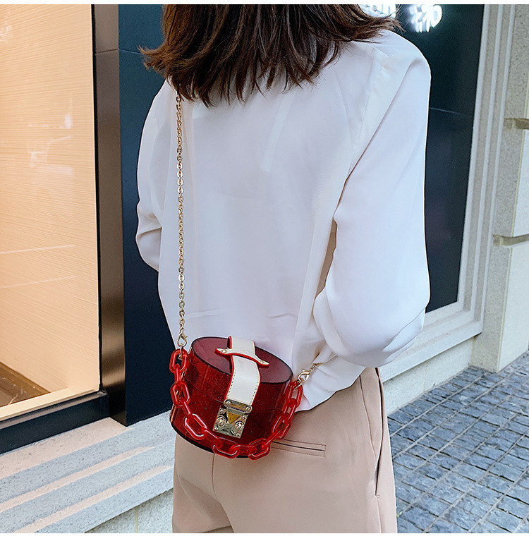 Foreign Trade Popular Style Fashion Twist Lock Acrylic Plastic Box Bag One-Piece Delivery Wholesale Customized Dinner Bag Jewelry Box Foreign Trade Popular Style Fashion Twist Lock Acrylic Plastic Box Bag One-Piece Delivery Wholesale Customized Dinner Bag Jewelry Box