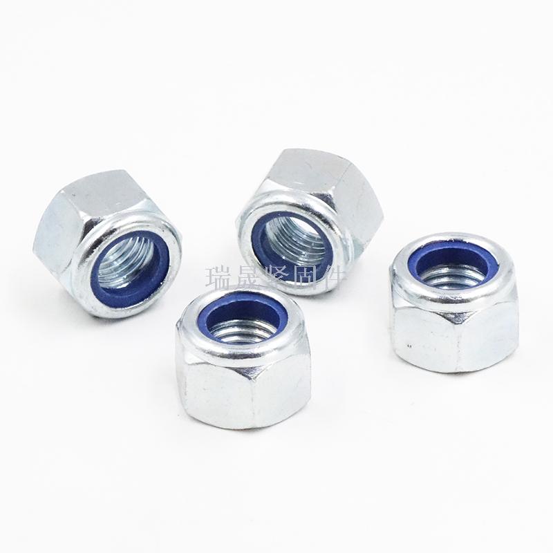 Locknut DIN982 carbon steel locknut nylon self-locking locknut class 4 locknut