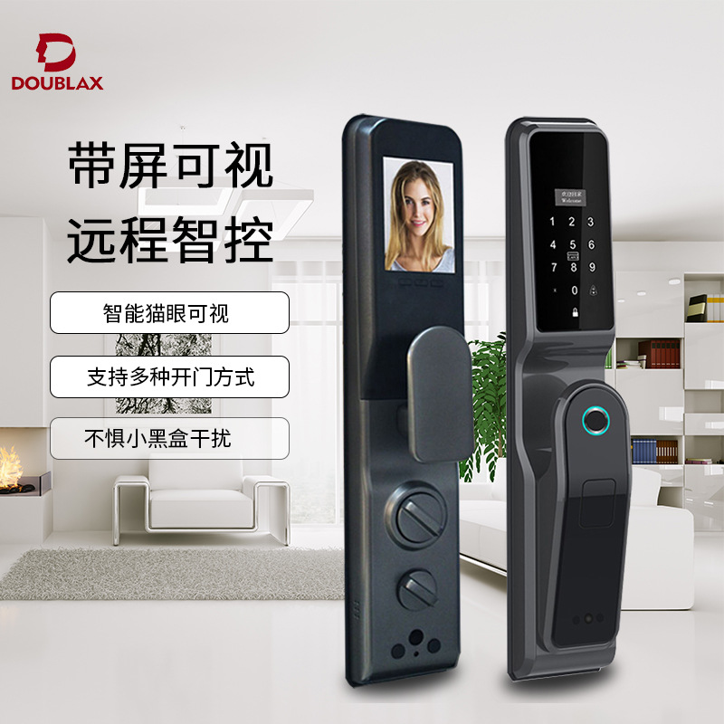 Indoor Smart Lock Fingerprint Lock Household Anti-Theft Door Password Lock Smart Door Lock Electronic Lock Graffiti Pass Lock Manufacturer