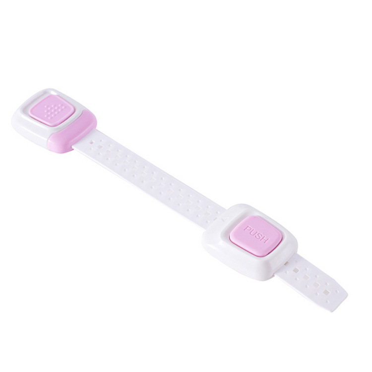 Multi-function double button baby door lock Refrigerator child Safety protection drawer lock