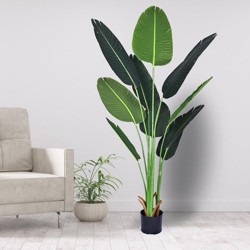 Simulation Ravenala Green Plant Floor Bonsai Indoor Large Artificial Fake Trees Home Decoration Plant Decoration Imitative Tree