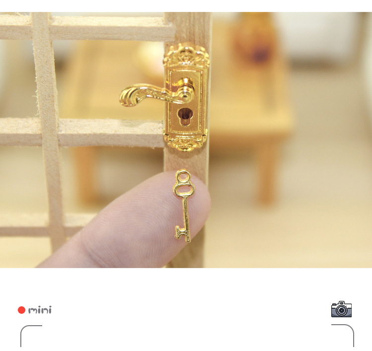 1:12 Miniature Candy Toy Scene Model Ob11 Dollhouse Accessories Mini Decoration Retro Pattern Door Lock B166 1:12 Miniature Candy Toy Scene Model Ob11 Dollhouse Accessories Mini Decoration Retro Pattern Door Lock B166