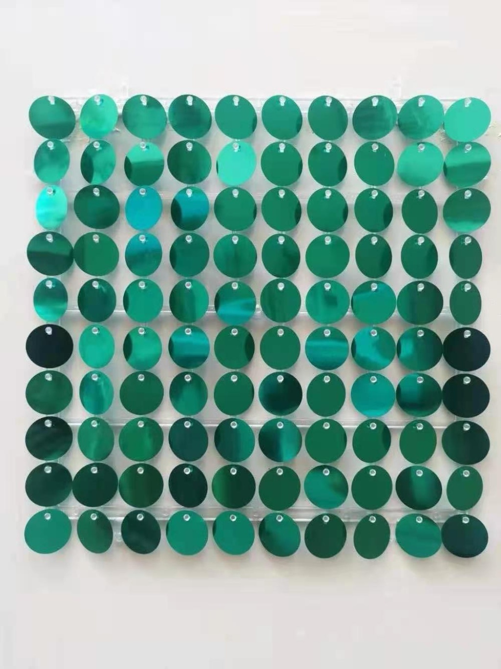 Pneumatic Buckle Plate with Lock Crystal Blue and Magic Fingernail Glitter Door Head Billboard Wedding Background Wall Decoration