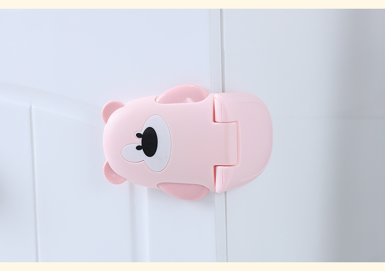 Right-angle safety lock baby anti-pinch hand drawer lock cabinet door off children's multi-window safety lock toilet toilet lock