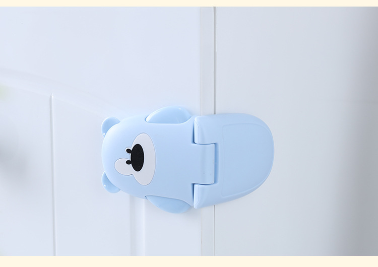 Right-angle safety lock baby anti-pinch hand drawer lock cabinet door off children's multi-window safety lock toilet toilet lock