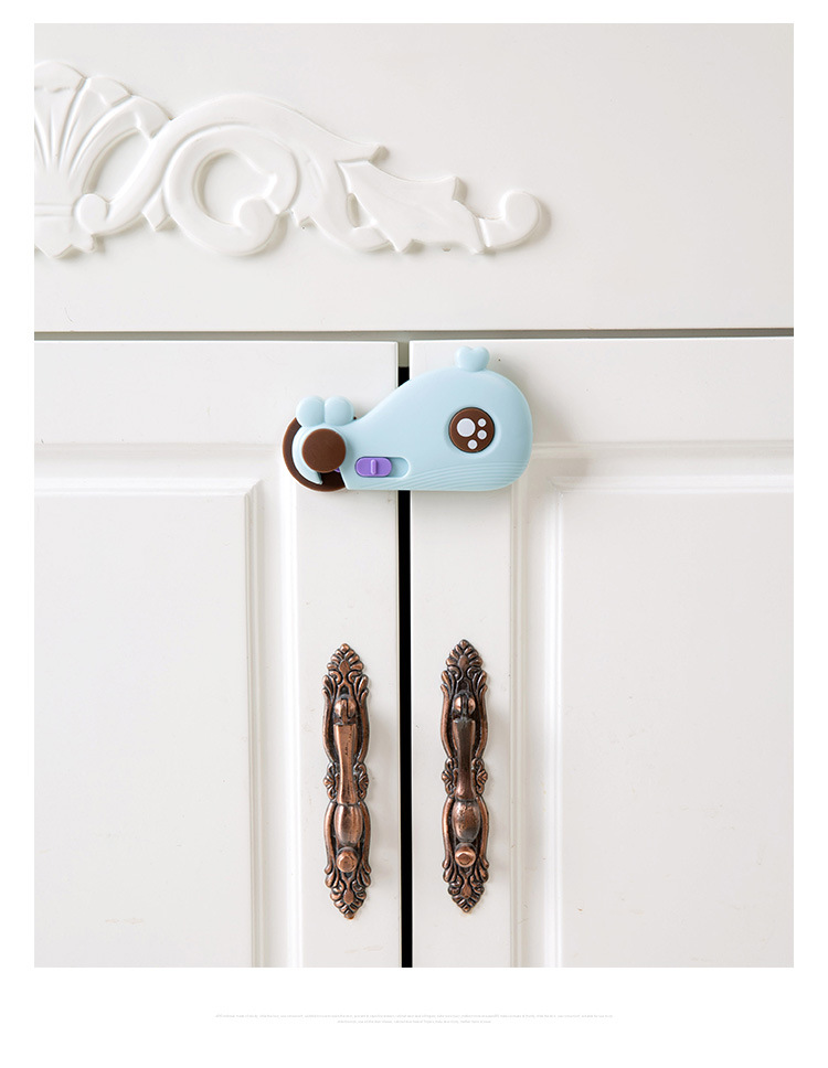 Cabinet Door Whale Child Safety Lock Multifunctional Baby Anti-Clamp Hand Safety Lock Baby Protection Supplies Drawer Safety Buckle Cabinet Door Whale Child Safety Lock Multifunctional Baby Anti-Clamp Hand Safety Lock Baby Protection Supplies Drawer Safety Buckle