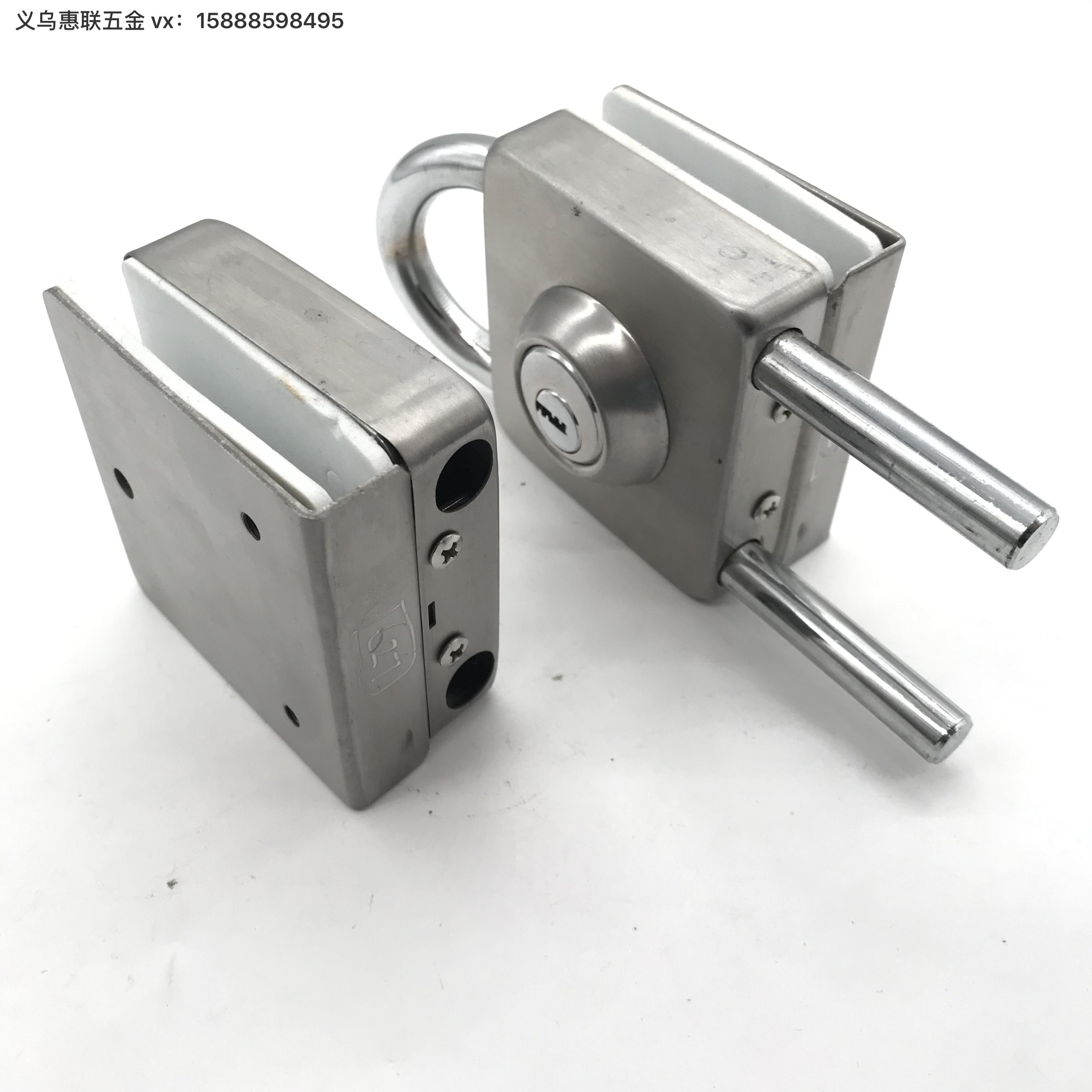 Factory Direct Sales Household Glass Door Lock Two-Way Door Lock Household Bag Hardware Lock Door Parts