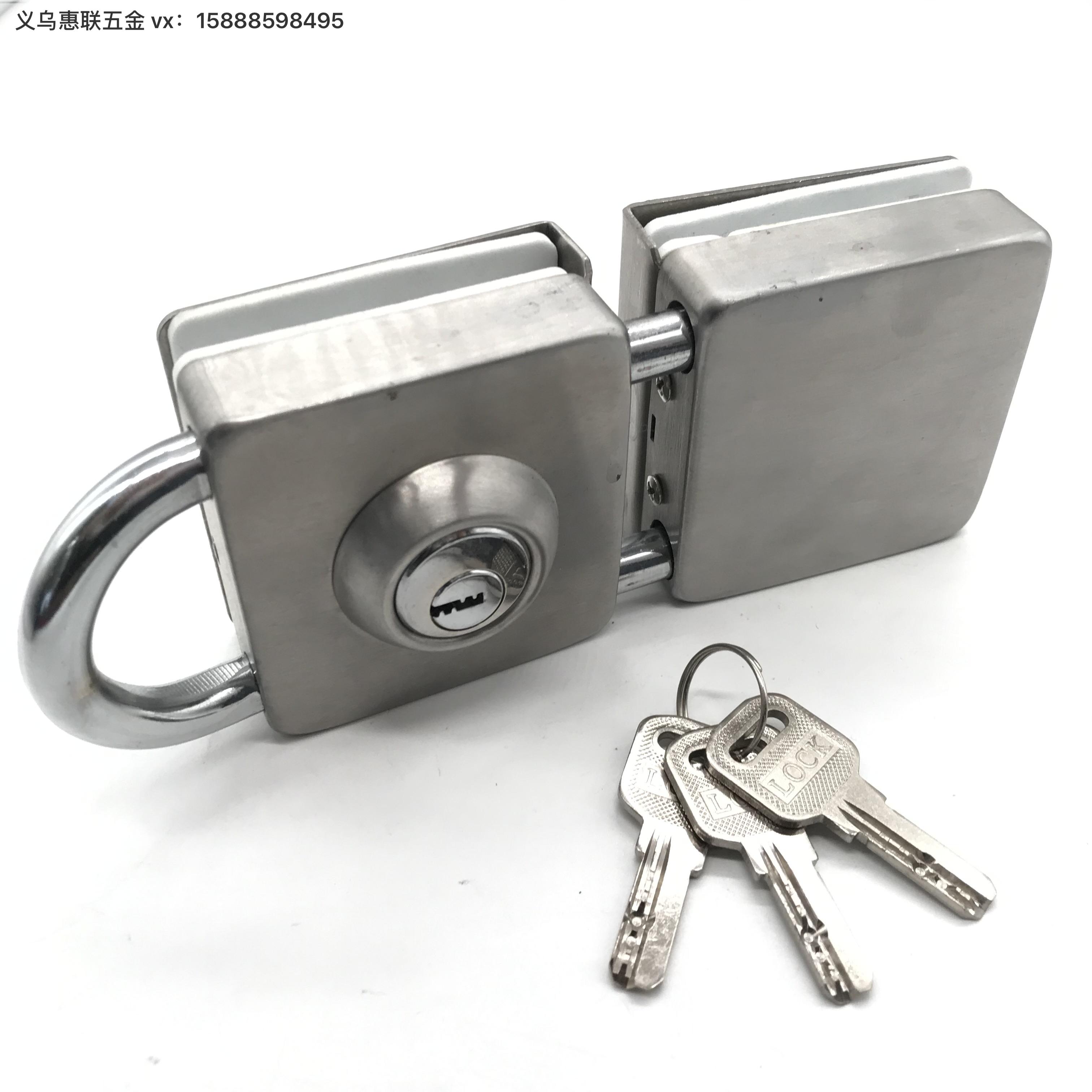 Factory Direct Sales Household Glass Door Lock Two-Way Door Lock Household Bag Hardware Lock Door Parts