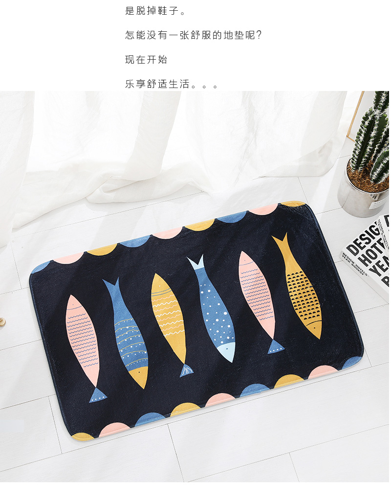 Flannel mat feel bedroom carpet bathroom bath mat from the hold to dirty the doormat household kitchen feel