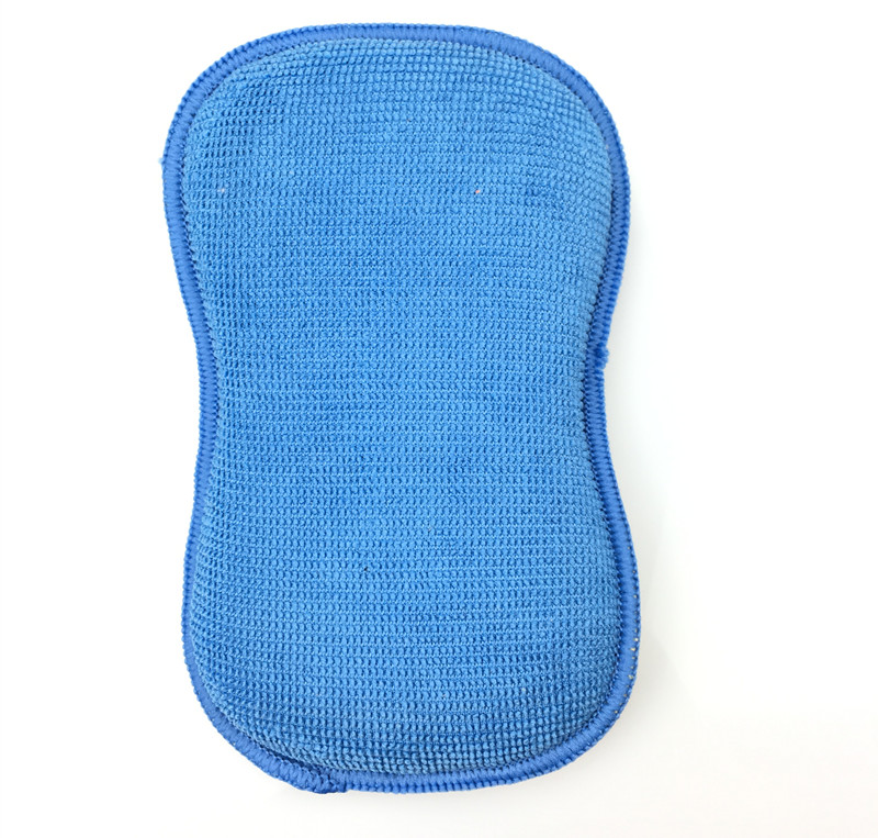 Microfiber composite dual-use exports eight-shaped sponge sponge to wipe the glass clean car sponge